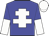 blue, white cross of lorraINE, HALVED SLEEVES, WHITE CAP