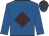 Royal blue, brown diamond, striped cap