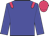 Blue body, rose epaulettes, blue arms, rose cap