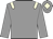 Grey body, beige epaulettes, grey arms, grey cap, beige diamond