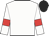 White body, white arms, red armlets, black cap
