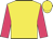 Yellow body, rose arms, yellow cap