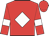 Red body, white diamond, red arms, white armlets, red cap