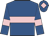 royal blue, pink hoop, pink armlets, pink diamond on cap