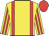 Yellow, red braces, striped sleeves, red cap