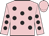 Pink, black spots, pink cap