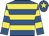 Royal blue & yellow hoops, yellow star on cap