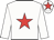 White, red star and star on cap