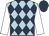 Light Blue and Dark Blue diamonds, White sleeves, Dark Blue cap