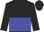 black and blue halved horizontally