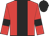 Red, black stripe, black armlets, black cap