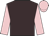 Brown, pink sleeves & cap
