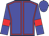 Blue, red seams, red armlets