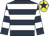 Dark blue & white hoops, yellow cap, dark blue star