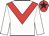 White, red chevron, red cap, black star
