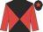 Red & black diabolo, red sleeves, black cap, red star