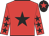 Red, black star, black stars on sleeves, black cap, red star