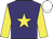 Purple, yellow star & sleeves, white cap