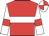 Red, white hoop, white sleeves, red armlet, red & white quartered cap