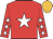 Red, white star, red sleeves, white stars, old gold cap