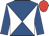 Royal blue and white diabolo, royal blue sleeves, red cap