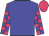 Big-blue body, rose arms, big-blue checked, rose cap