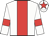 White body, red stripe, white arms, red armlets, white cap, red star