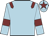 Light blue, maroon epaulettes, maroon armbands, maroon star on cap
