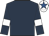 Dark blue, white armlet, white cap, royal blue star