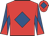 Red, royal blue diamond, diabolo on sleeves, royal blue diamond on cap