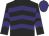 Black & purple chevrons, purple cap