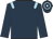 dark blue, light blue epaulets, hooped cap