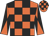 Orange and black checks, black sleeves, orange diabolo