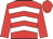 Red, white chevrons, red sleeves and cap