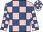 Pink and royal blue check