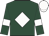Dark green, white diamond, armlets and cap