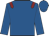 Royal blue, maroon epaulets