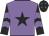 Mauve, black star, black sleeves, mauve chevrons, black cap, mauve stars