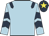 Light blue, dark blue epaulettes & chevrons on slvs,dark blue cap, yellow star