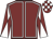 Maroon, white seams, white sleeves, maroon diabolo, maroon & white check cap