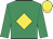 Emerald green, yellow diamond, yellow cap