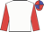 White body, red arms, red cap, big-blue quartered