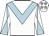 White, light blue chevron, diabolo on sleeves and stars on cap