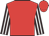 Red, brown and white striped sleeves