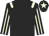 Black, beige epaulets, striped sleeves and star on cap