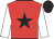 Red, black star, white sleeves, black cap