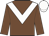 Chocolate, white chevron, white cap
