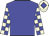 Big-blue body, big-blue arms, beige checked, beige cap, big-blue diamond