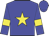 Blue body, yellow star, blue arms, yellow armlets, blue cap