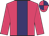 Rose body, purple stripe, rose arms, rose cap, purple quartered